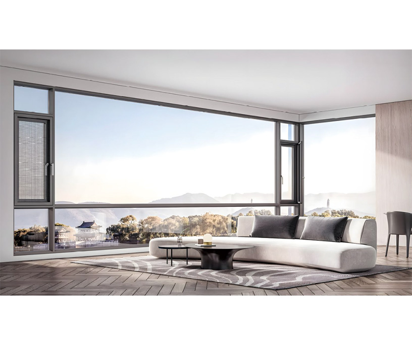 138系統(tǒng) 全隱雙斷橋隱排水系統(tǒng)窗（外開）