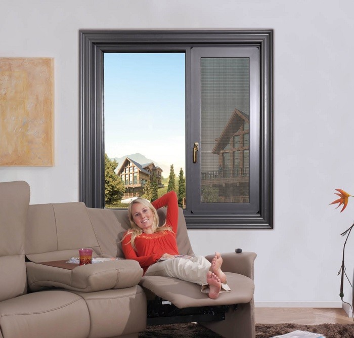 88/98斷橋平開窗紗一體