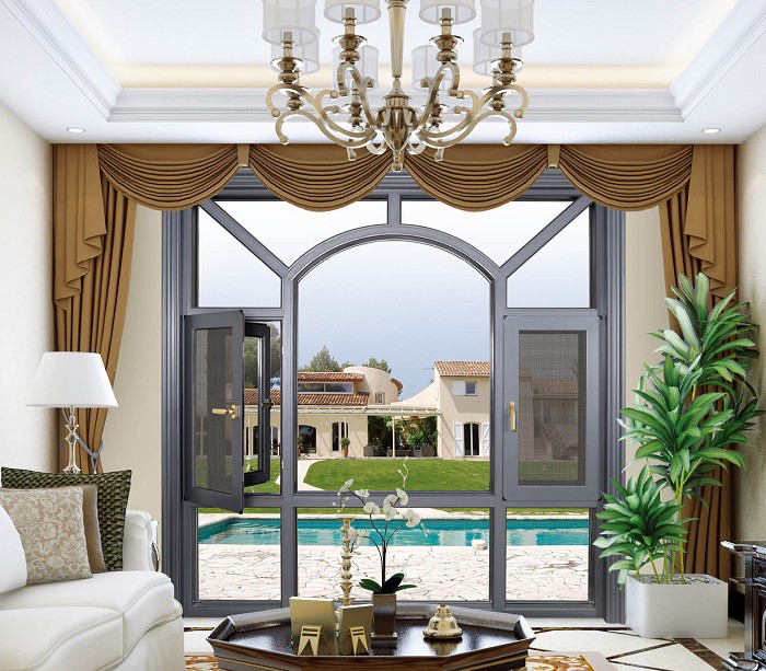 150斷橋平開窗紗一體